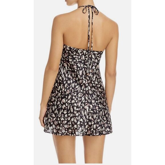 Free People Hang On Halter Mini Slip Dress Size S - Picture 7 of 7